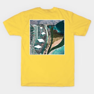 landscape of wonders in urban wetland collage T-Shirt